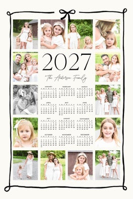 Portrait 2027 Ribbon Frame Poster Prints