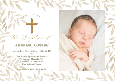 Blessed Cross Photo Card, 5x7