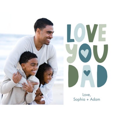 We Heart Dad Acrylic Magnet, 2x2
