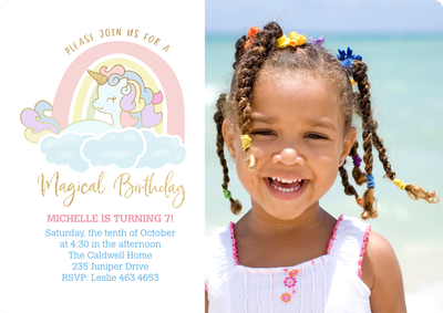 Magical Birthday Photo Card, 5x7