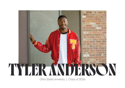 Graduate Name Photo Card, 5x7
