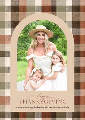 Thanksgiving Arch Photo Card, 5x7
