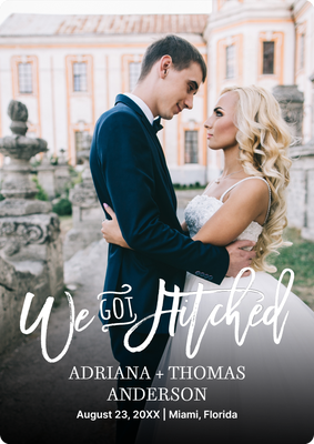 Got Hitched Photo Card, 5x7
