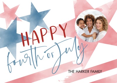 Muted Stars and Stripes With Photo Magnets