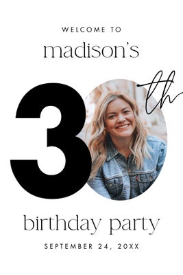 Portrait Birthday 30 Poster Prints