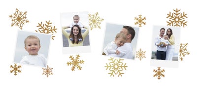 Gilded Snowflakes Can Cooler