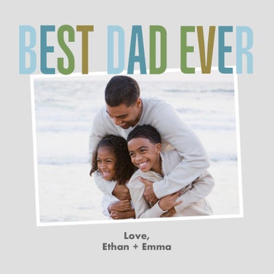 Best Ever Dad Acrylic Magnet, 2x2