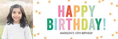 Celebrate Birthday Star Confetti Banners