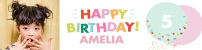 Celebrate Balloon Year Vinyl Banners