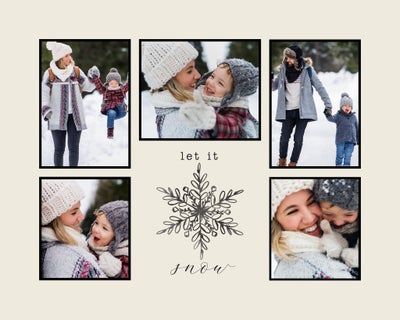 Snowflake Wonder Bamboo Panel, 8x10