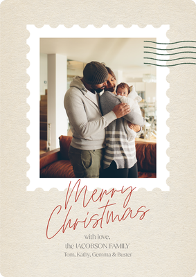 Postage Christmas by MegTed Photo Card, 5x7