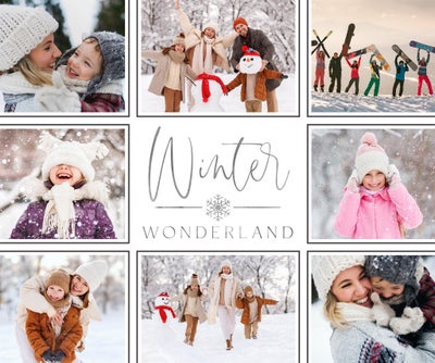 Winter Collage Poster Prints