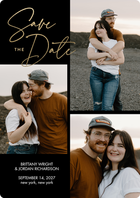 Save Date Collage Photo Card, 5x7