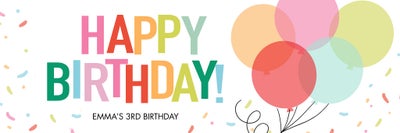 Celebrate Balloons Confetti Banners