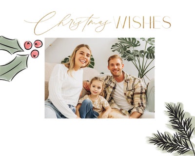 Holly Holidays Double Sided Photo Book, 8.5x11