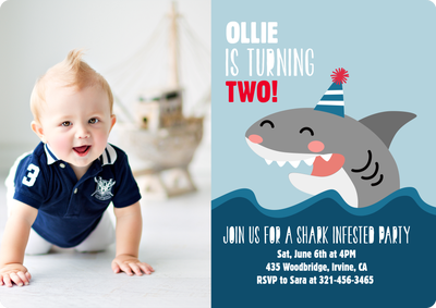Happy Shark Photo Card, 5x7