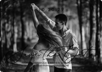 Save Date Scripted Photo Card, 5x7