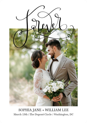 Forever Photo Card, 5x7