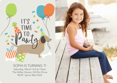 Party Pet Photo Card, 5x7