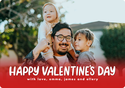 Valentine Bold Photo Card, 5x7