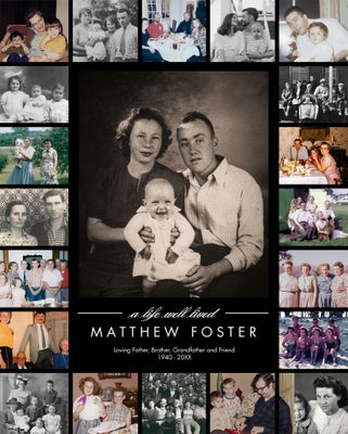 Portrait Memorial Snapshots Board Prints