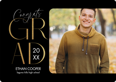 Scholarly Milestone Photo Card, 5x7
