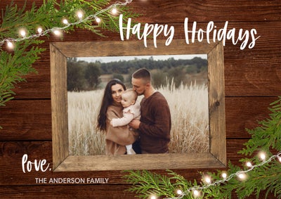 Glowing Frame Photo Card, 5x7