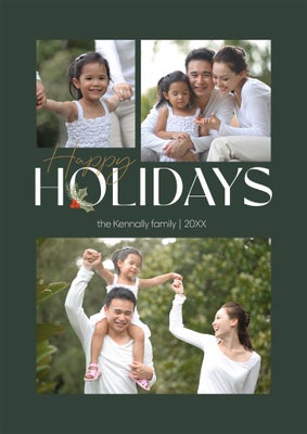 Happy Holiday Tidings Photo Card, 5x7