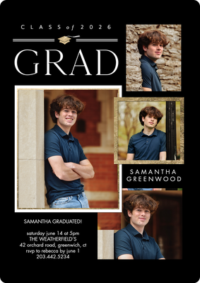 Grad 2026 Gallery Photo Card, 5x7