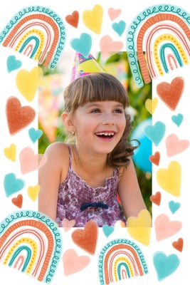 Hearts and Rainbows Magnets