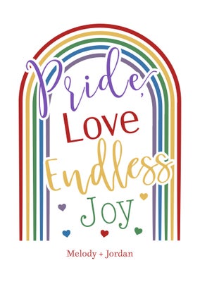 Joyous Pride Folded Card, 5x7