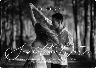 Save Date Scripted Photo Card, 5x7