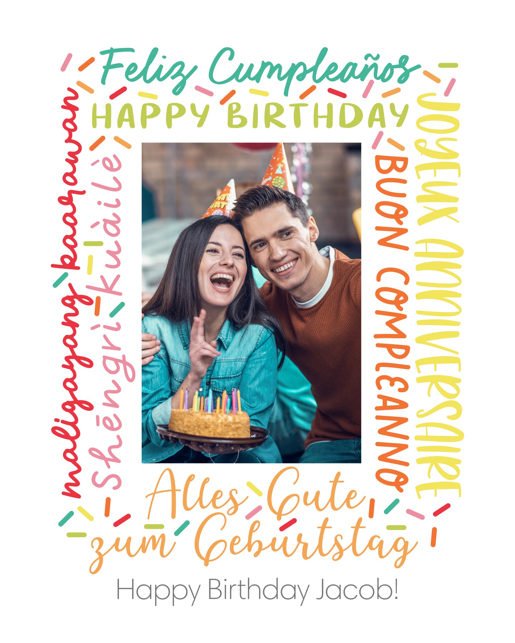 Poster Prints 11x14 Milestone Moments Customizable in White, Vertical