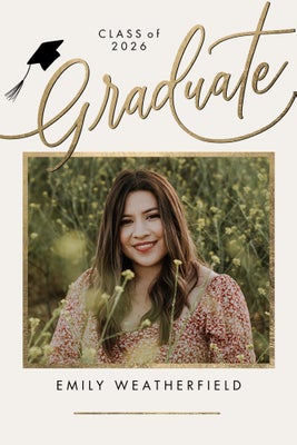 Portrait Grad 2026 Swirl Poster Prints