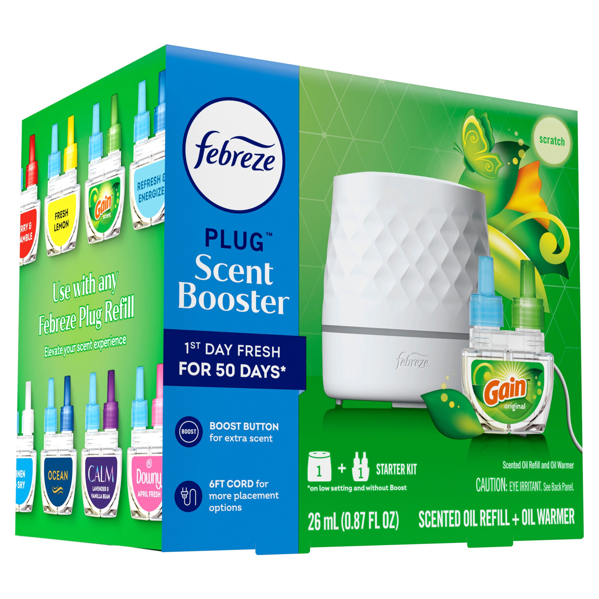 Febreze Plug Booster Starter Kit, 1 Device + 1 Gain Refill - CVS