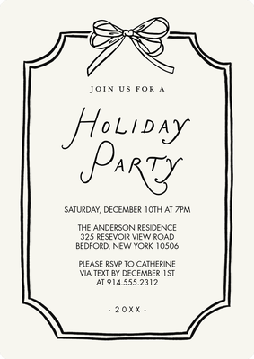 Holiday Invite Frame Photo Card, 5x7