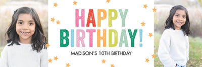 Celebrate Birthday Star Confetti Banners
