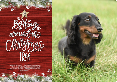 2026 Christmas Barking Tree Photo Card, 5x7