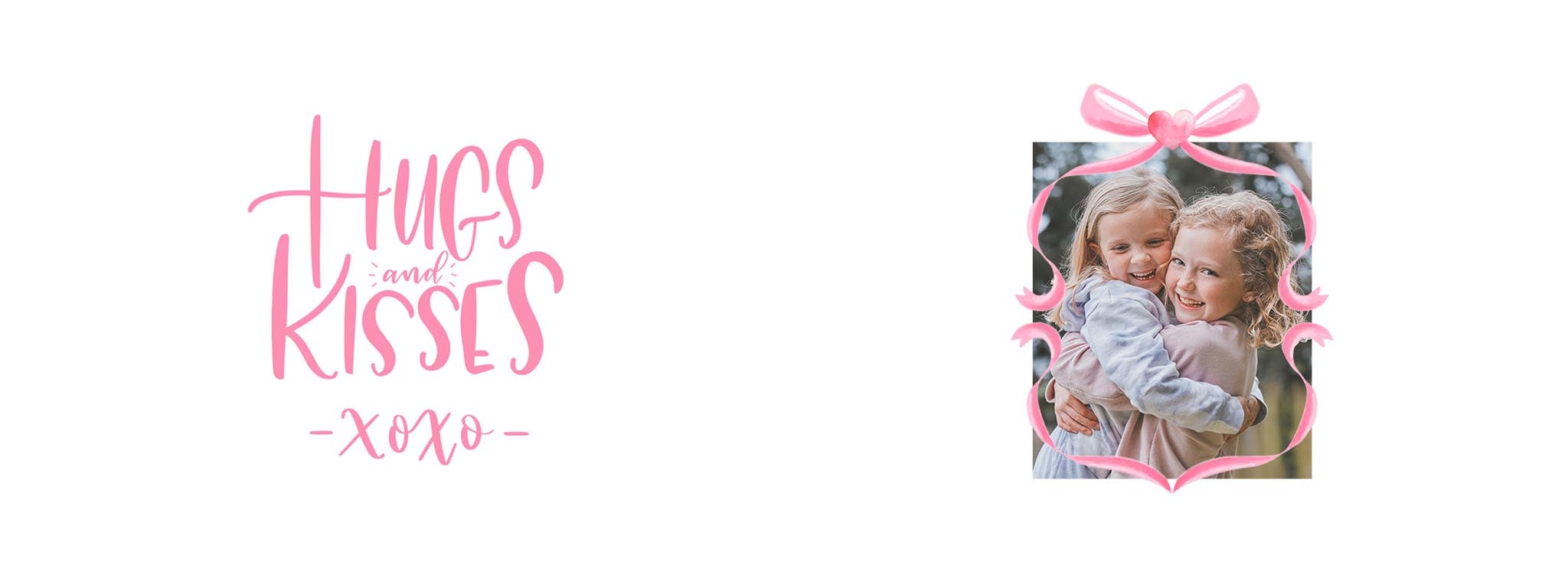 Photo Travel Tumbler, 22oz XOXO Hugs and Kisses Customizable in Pink