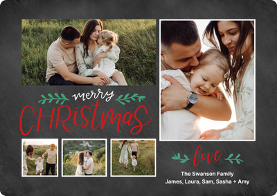 Merry Wishes Photo Card, 5x7