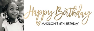 Celebrate Birthday Script Vinyl Banners