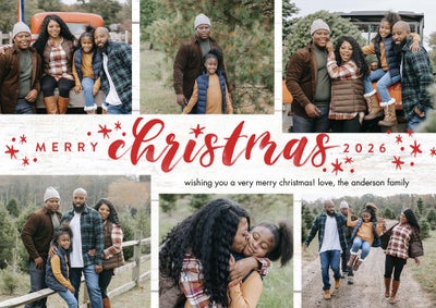 Christmas 2026 Stars Photo Card, 5x7