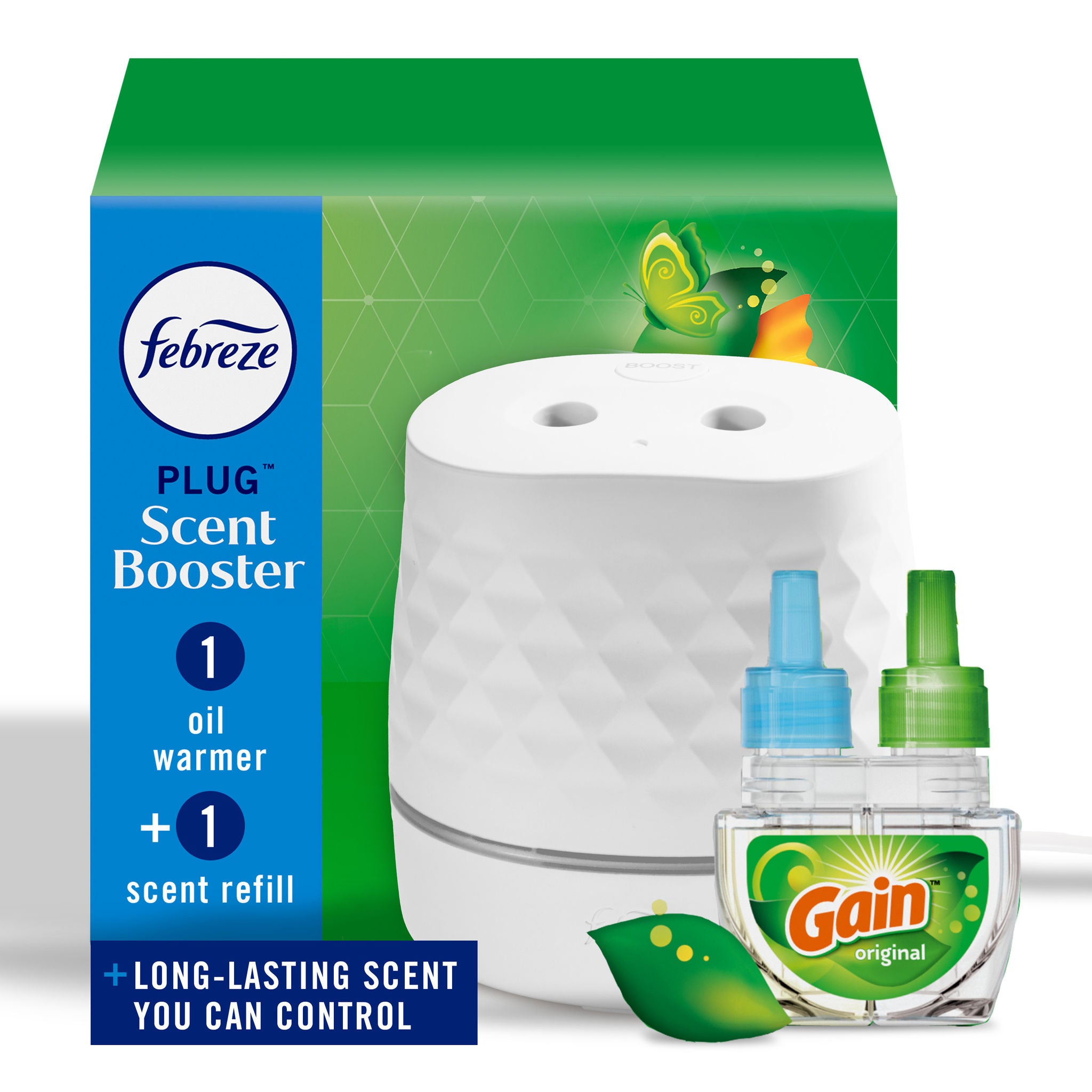 Febreze Plug Booster Starter Kit, 1 Device + 1 Gain Refill - CVS