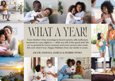 Family Year Review Photo Card, 5x7