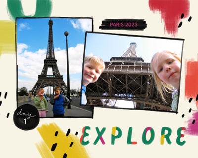 Colorful World Double Sided Photo Book, 8.5x11