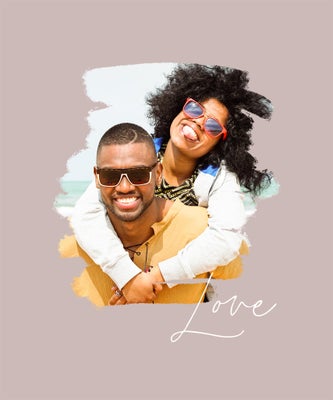 Paint Stroke Love Canvas Prints