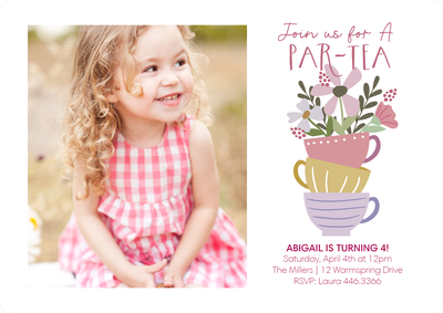 ParTea Photo Card, 5x7