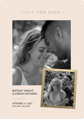 Save Date Snapshot Photo Card, 5x7
