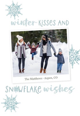 Fancy Snowflakes Hanging Canvas, 11x14