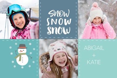 Powder Day Portrait Magnets